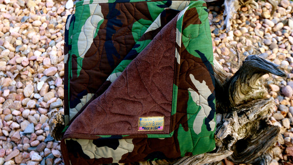 TSG Woodland Camouflage Security Blanket® | Military Blanket