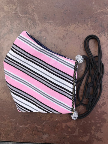 Pink and Gray Stripe
